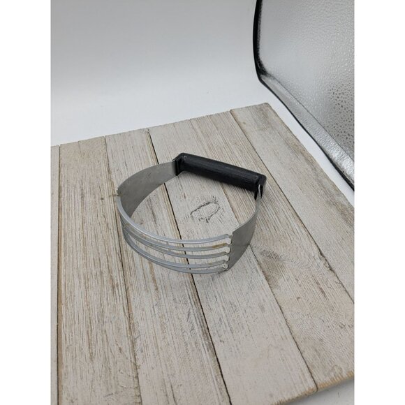 Vintage EKCO Dough Pastry Blender #1 Black Handle Chromium Plated - Picture 1 of 5